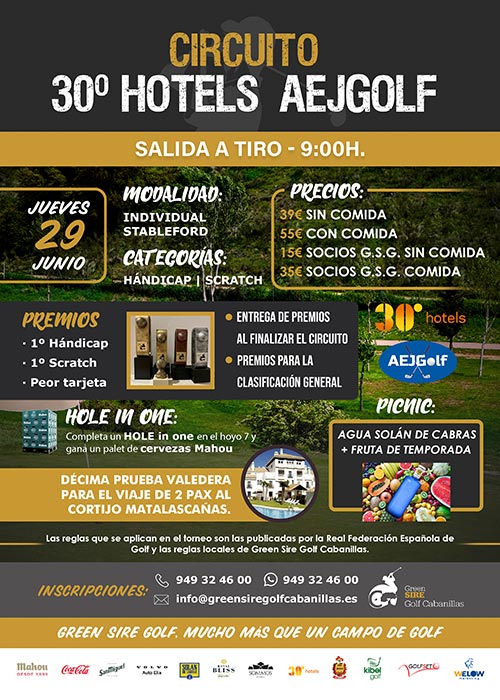10ª Circuito 30º Hotels AEJGOLF