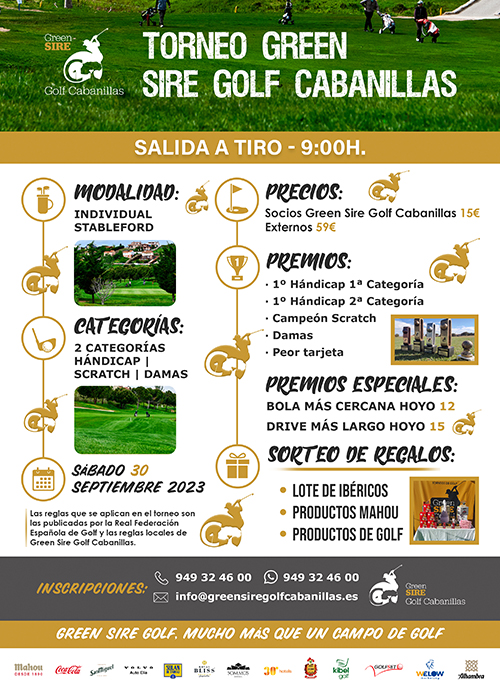 Torneo Green Sire Golf Cabanillas