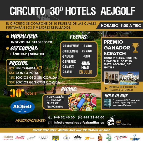 circuito 30º Hotels AEJGolf