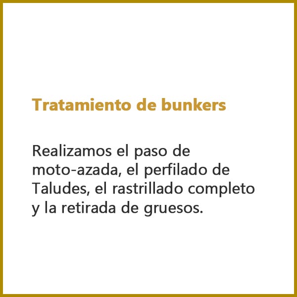 tratamiento bunkers