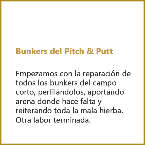 Bunkers del Pitch & Putt