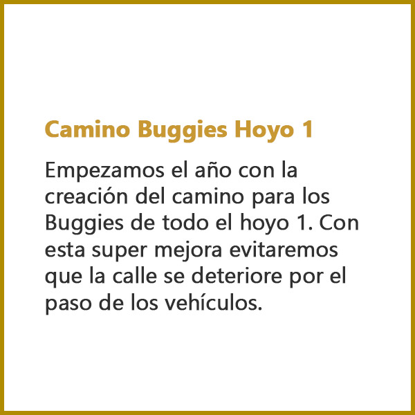 Camino Buggies Hoyo 1