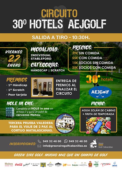 Circuito 30 Hotels AEJGOLF 3 prueba