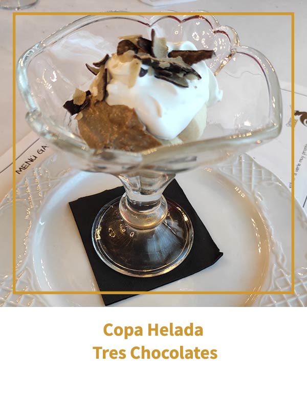 Copa Helada Tres Chocolates