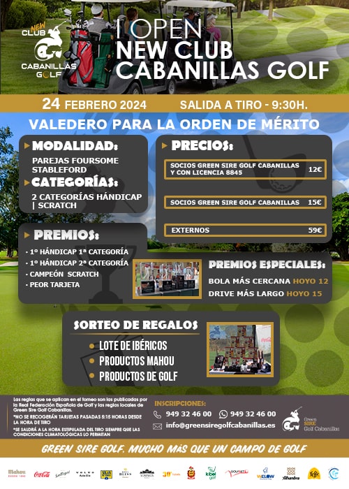 I Open New Club Cabanillas Golf 2024
