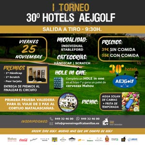 I Torneo 30º Hotels AEJGOLF