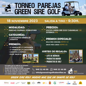 Torneo Parejas Green Sire Golf