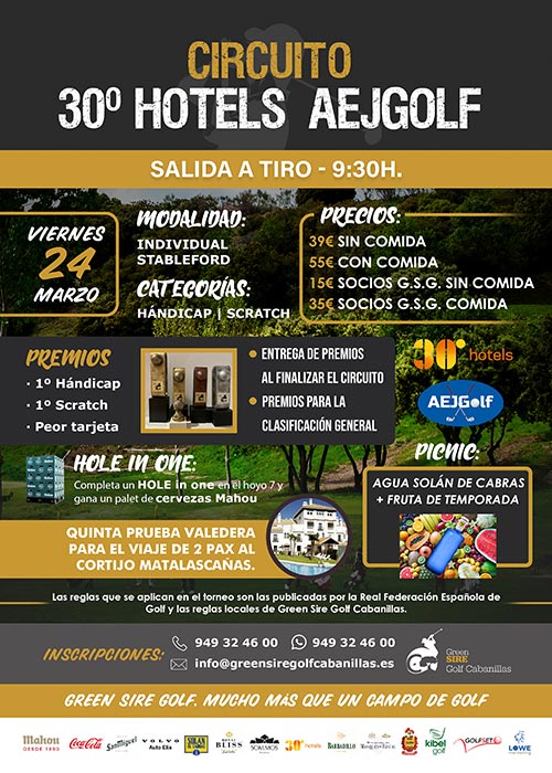 V prueba 30º Hotels AEJGOLF