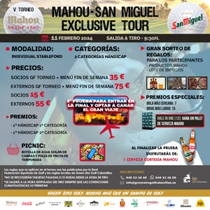 V Torneo Mahou-San Miguel Exclusive Tour