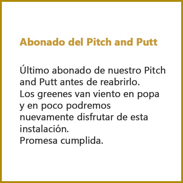 Abonado del Pitch and Putt