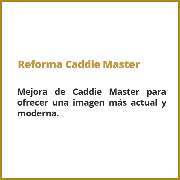 Caddie master reforma