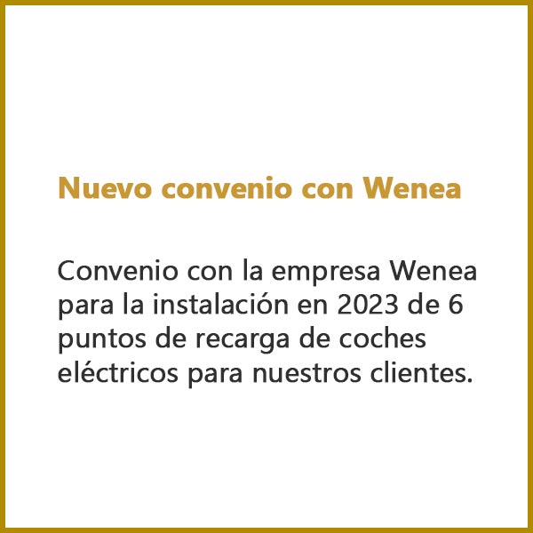 Convenio con la empresa Wenea