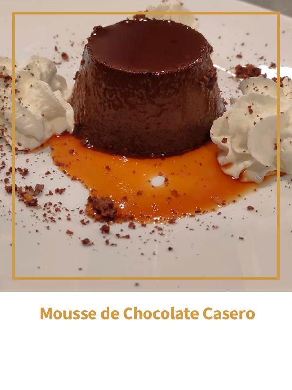 Mousse de Chocolate Casero