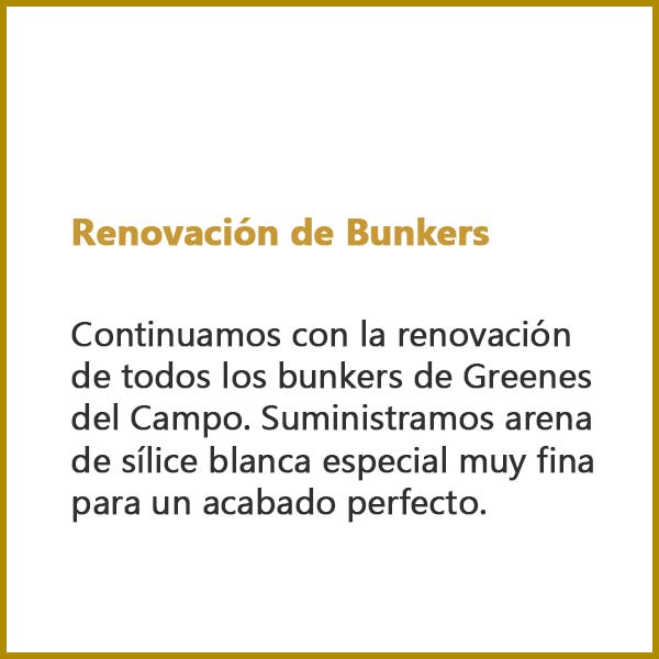 Renovación de Bunkers