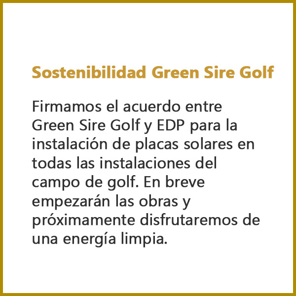 Sostenibilidad Green Sire Golf